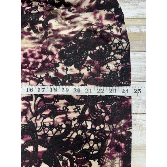 Easywear by Chicos Womens  Open Front   Cardigan size 1(U.S. 8) wine, black EUC - Picture 5 of 5